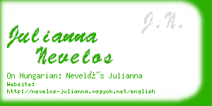julianna nevelos business card